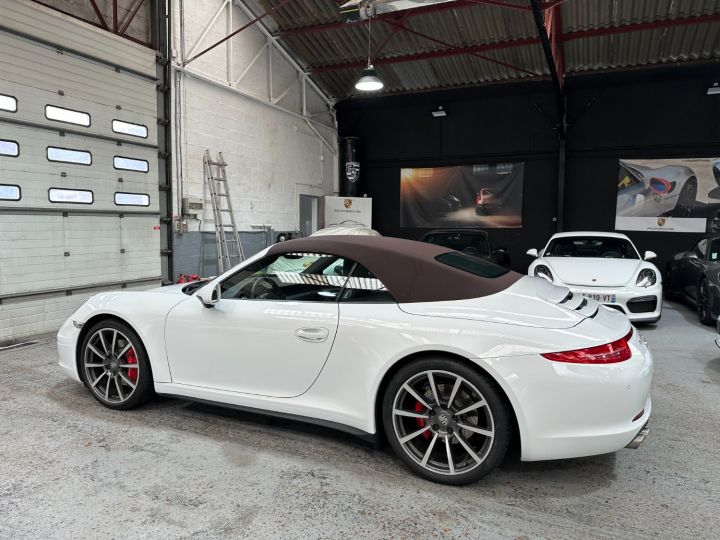 Porsche 991 PORSCHE 991 CARRERA 4S CABRIOLET PDK 3.8 400CV / CHRONO / 80800 KMS Blanc - 4