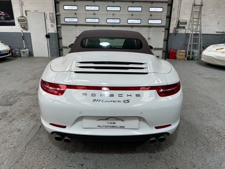 Porsche 991 PORSCHE 991 CARRERA 4S CABRIOLET PDK 3.8 400CV / CHRONO / 80800 KMS Blanc - 6