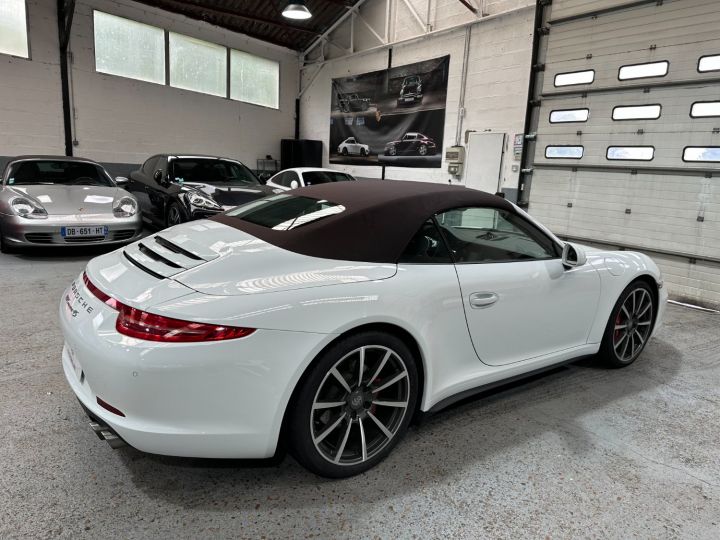 Porsche 991 PORSCHE 991 CARRERA 4S CABRIOLET PDK 3.8 400CV / CHRONO / 80800 KMS Blanc - 10