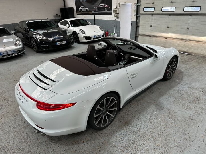 Porsche 991 PORSCHE 991 CARRERA 4S CABRIOLET PDK 3.8 400CV / CHRONO / 80800 KMS Blanc - 9