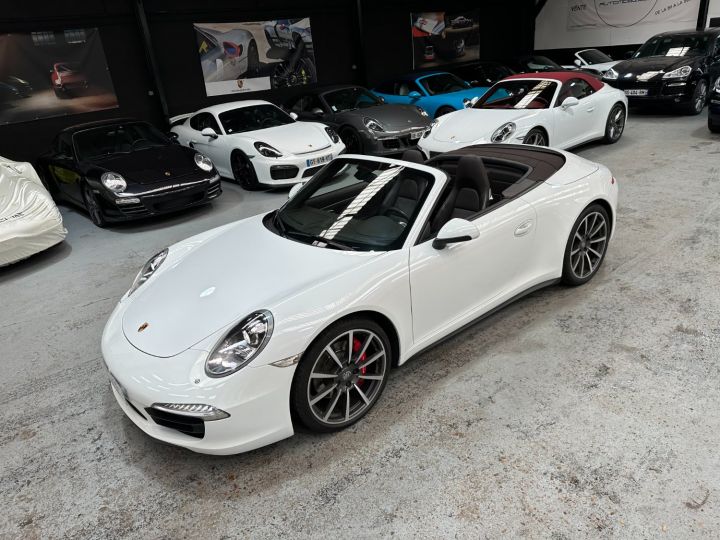 Porsche 991 PORSCHE 991 CARRERA 4S CABRIOLET PDK 3.8 400CV / CHRONO / 80800 KMS Blanc - 18