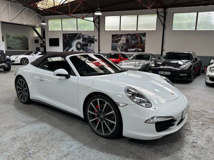 Porsche 991 PORSCHE 991 CARRERA 4S CABRIOLET PDK 3.8 400CV / CHRONO / 80800 KMS Blanc - 22