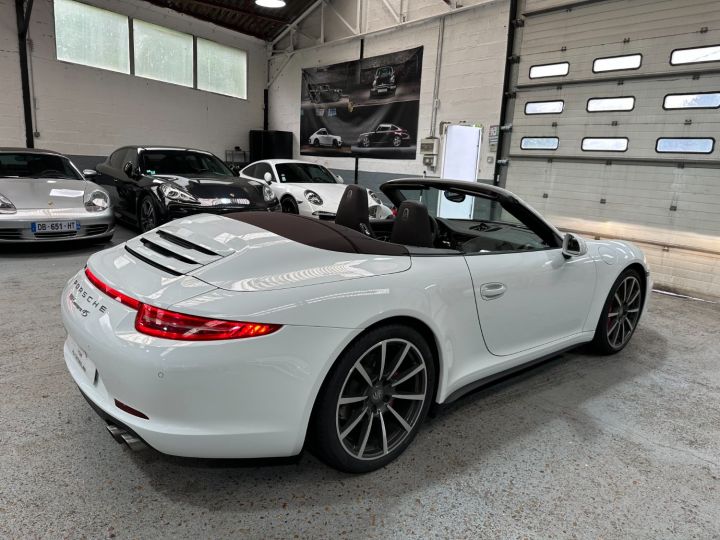 Porsche 991 PORSCHE 991 CARRERA 4S CABRIOLET PDK 3.8 400CV / CHRONO / 80800 KMS Blanc - 30