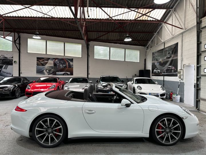 Porsche 991 PORSCHE 991 CARRERA 4S CABRIOLET PDK 3.8 400CV / CHRONO / 80800 KMS Blanc - 31