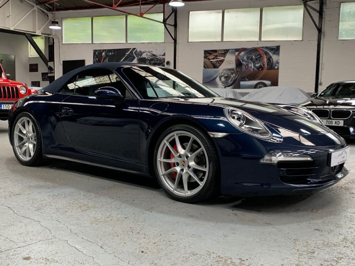 Porsche 991 PORSCHE 991 CARRERA 4S CABRIOLET PDK / 3.8 400CV /PSE / ACC/ SUPERBE Bleu Marine - 18