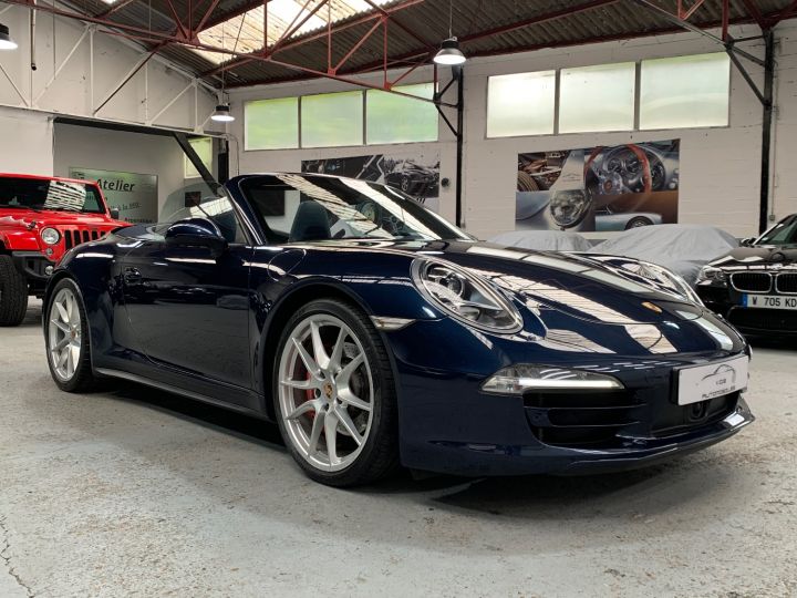 Porsche 991 PORSCHE 991 CARRERA 4S CABRIOLET PDK / 3.8 400CV /PSE / ACC/ SUPERBE Bleu Marine - 21