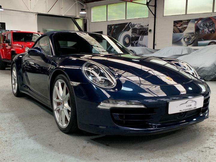 Porsche 991 PORSCHE 991 CARRERA 4S CABRIOLET PDK / 3.8 400CV /PSE / ACC/ SUPERBE Bleu Marine - 23