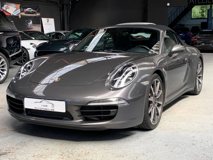 Porsche 991 PORSCHE 991 CARRERA 4S PDK CABRIOLET 3.8 400CV/ CHRONO/ PSE/ PDCC / SUPERBE Gris Quartz - 1