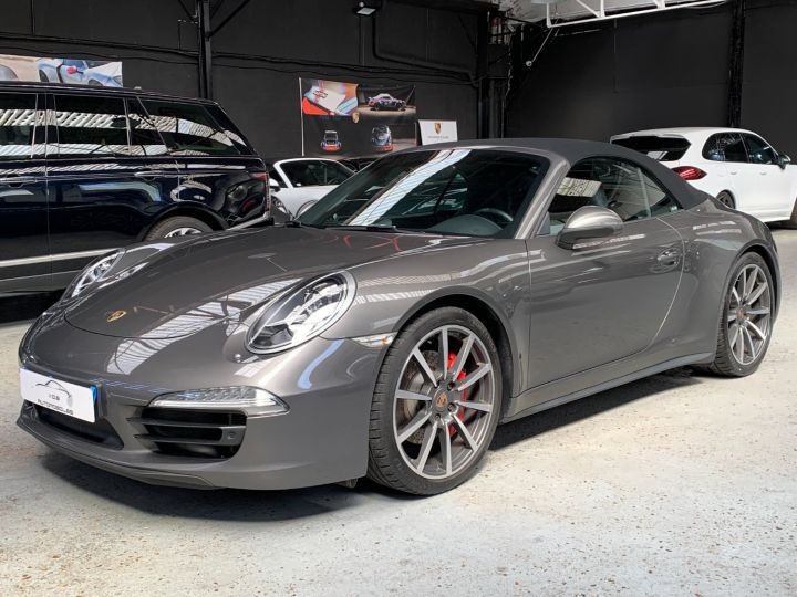 Porsche 991 PORSCHE 991 CARRERA 4S PDK CABRIOLET 3.8 400CV/ CHRONO/ PSE/ PDCC / SUPERBE Gris Quartz - 2