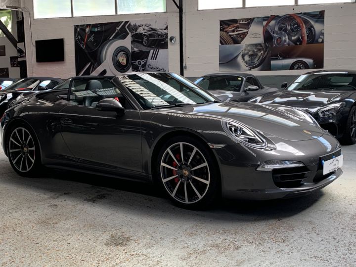 Porsche 991 PORSCHE 991 CARRERA 4S PDK CABRIOLET 3.8 400CV/ CHRONO/ PSE/ PDCC / SUPERBE Gris Quartz - 14