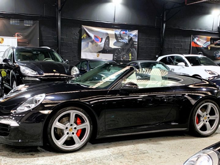 Porsche 991 PORSCHE 991 CARRERA 4S PDK CABRIOLET 3.8 400CV/ CHRONO/PSE / SPORT DESIGN / FRANCE Noir Intense - 8