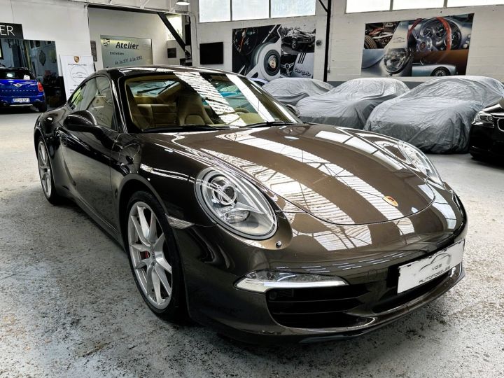 Porsche 991 PORSCHE 991 CARRERA S PDK 3.8 400CV / CHRONO / PSE / 61000KM / SUPERBE Anthracite Brun Metal - 4