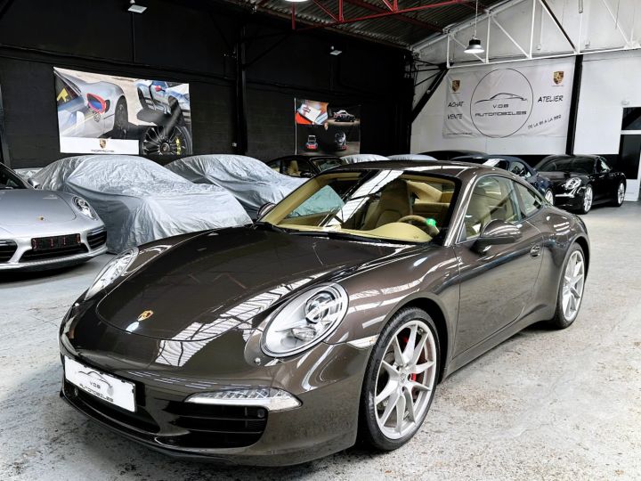 Porsche 991 PORSCHE 991 CARRERA S PDK 3.8 400CV / CHRONO / PSE / 61000KM / SUPERBE Anthracite Brun Metal - 1