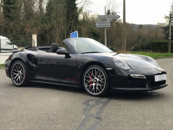 Porsche 991 PORSCHE 991 TURBO CABRIOLET PDK /520CV / ROUES DIRECT / SUPERBE Noir - 32