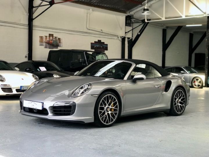 Porsche 991 PORSCHE 991 TURBO S CABRIOLET 3.8 560CV PDK / ARGENT GT / CARBONE / FULL / APPROVED 02:2023 Gris Gt - 21