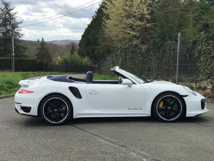 Porsche 991 PORSCHE 991 TURBO S CABRIOLET 3.8 560CV PDK / FULL CARBONE / APPROVED 08:2023 Blanc - 12