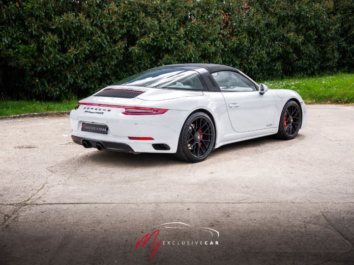 Porsche 991 Targa 4 GTS Phase 2 - 799 €/mois – Pack Sport Chrono – Pack GTS – Roues Arrières Directrices - Echappement Sport – PDLS+ - Garantie 12 Mois Blanc Carrara Métallisé - 3