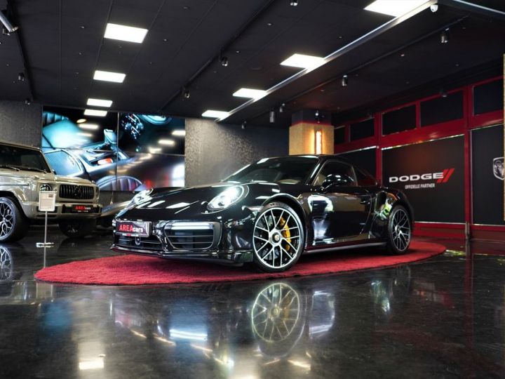 Porsche 991 turbo S LIFT CARBONE BURMESTER TOIT OUVRANT TVA RECUPERABLE GRANTIE 12 MOIS NOIR - 25