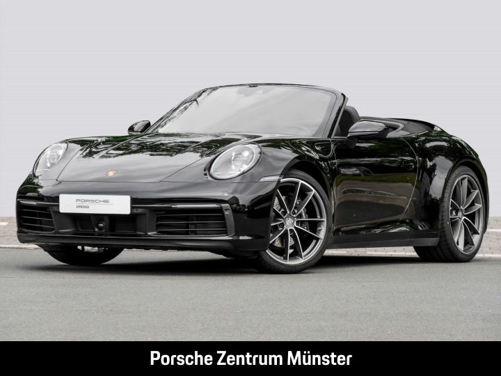 Porsche 992 CAB 385ch Echappement sport Sièges sport + BOSE PDLS+ Garantie 12 mois NOIR - 1