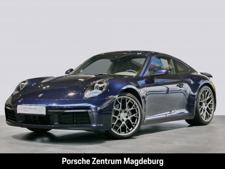 Porsche 992 Echappement sport / Toit pano / Porsche approved bleu métallisé - 1