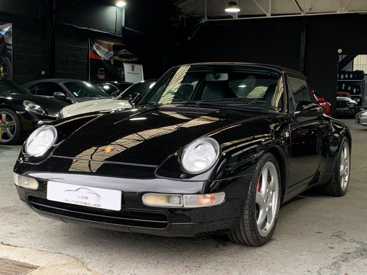 Porsche 993 PORSCHE 993 CARRERA CABRIOLET / BVM / 53600 KMS D ORIGINE Noir - 1