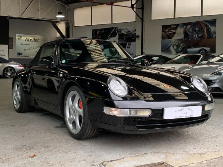 Porsche 993 PORSCHE 993 CARRERA CABRIOLET / BVM / 53600 KMS D ORIGINE Noir - 19