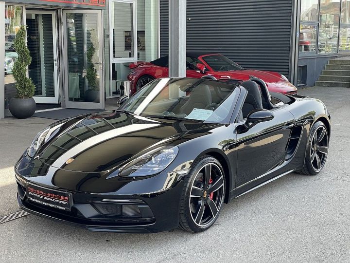 Porsche Boxster 718 GTS 4.0 400 PDK / Sport Chrono / Burmester / PASM / PSE / Caméra / Garantie 12 Mois Prémium Noire - 1