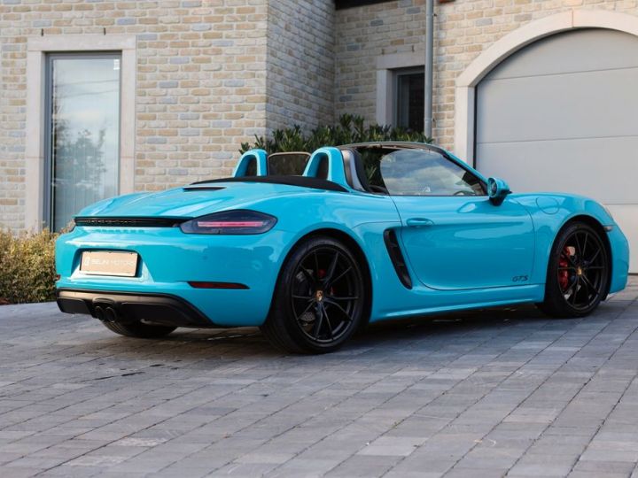 Porsche Boxster 718 GTS bleu miami / Echappement sport / Chrono / Garantie 12 mois bleu miami - 2