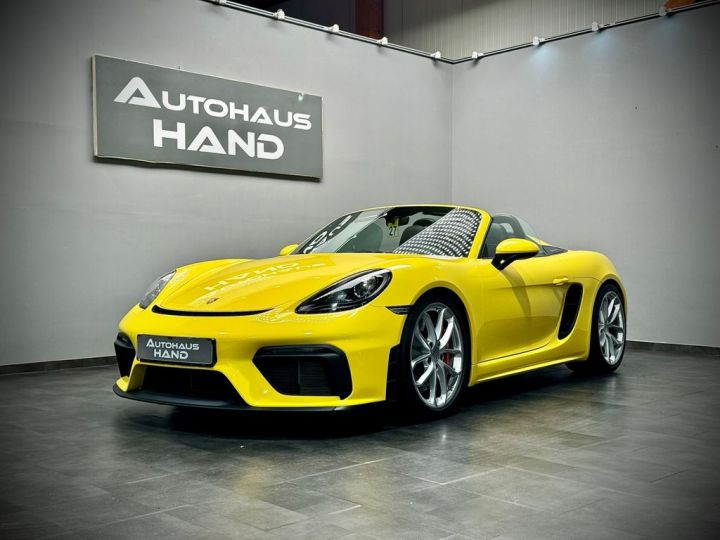 Porsche Boxster 718  Spyder 4.0 420 BM6 / Sport Chrono / PASM / PSE / 1èreM / Garantie 12 Mois Prémium Jaune - 1