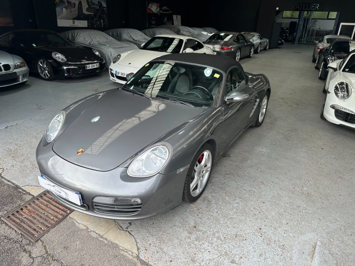 Porsche Boxster PORSCHE BOXSTER S 987 3.4 295 CV / BVM / GPS / ECHAPPEMENT SPORT /SUPERBE Gris Quartz - 3