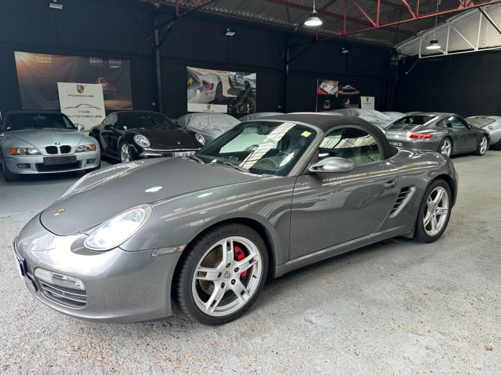 Porsche Boxster PORSCHE BOXSTER S 987 3.4 295 CV / BVM / GPS / ECHAPPEMENT SPORT /SUPERBE Gris Quartz - 5