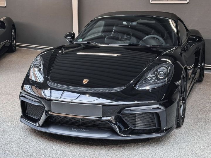 Porsche Boxster Spyder 420, 18 voies de réglageS , Caméra , Pack Carbon , BOSE , Garantie 12 mois prémium Noire - 1