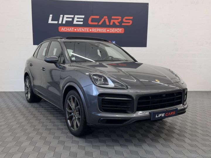 Porsche Cayenne 3.0 462ch E-Hybrid 2020 1ère main entretien complet GRIS - 4