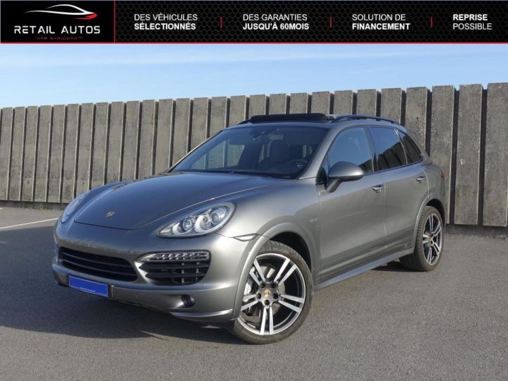 Porsche Cayenne 4.2 V8 TDI 382 - BVA Tiptronic S Gris métallisé - 1