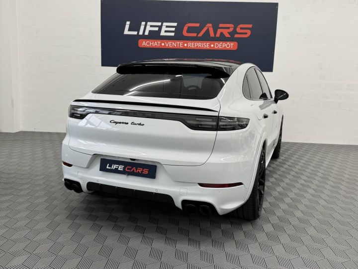 Porsche Cayenne Coupé 4.0 550ch Turbo 2019 Français approved frein céramique BLANC - 9