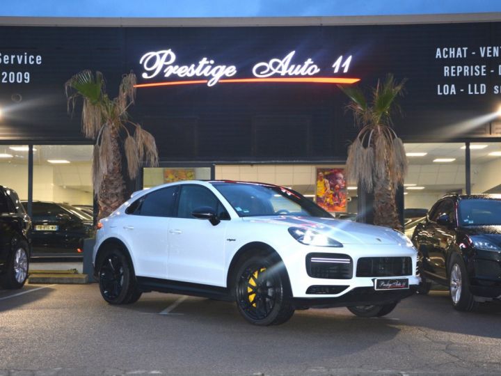 Porsche Cayenne COUPE 4.0 V8  E-HYBRID Turbo S Blanc - 1