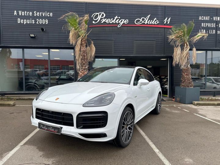 Porsche Cayenne COUPE E-Hybrid Platinium Edition Pack Sport Design  Blanc - 1