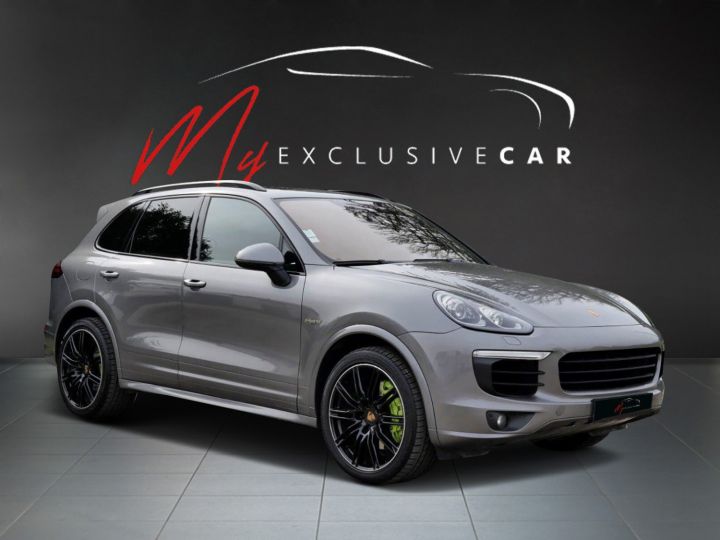 Porsche Cayenne II Phase 2 3.0 E-HYBRID 416 Ch S - Garantie 12 Mois - Révision Porsche - Toit Ouvrant - Pack Mémoire - Sièges Chauffants - PASM Gris Métallisé - 3