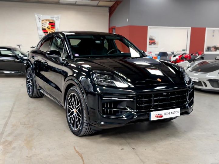 Porsche Cayenne NOUVEAU Cayenne III Coupé PHASE 2 EHYBRID 3.0L V6 470 Ch 1°MAIN FR Noir Chromite Métallisé - 14