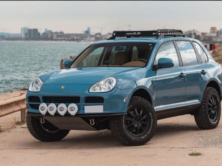 Porsche Cayenne Overland V6 Prepa Raid Bleu - 1