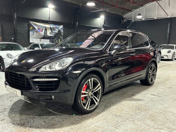 Porsche Cayenne PORSCHE CAYENNE TURBO 4.8 500CV PDK / PANO /21 / FULL / SUPERBE Noir Intense - 1