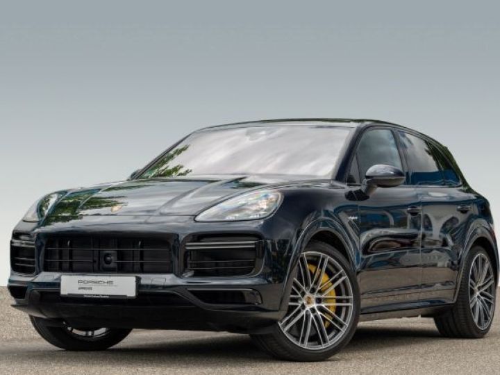 Porsche Cayenne TURBO S E-HYBRIDE 680ch SPORT DESIGN ATH PORSCHE APPROVED PREMIERE MAIN TVA RECUPERABLE BLEU CLAIR DE LUNE - 1