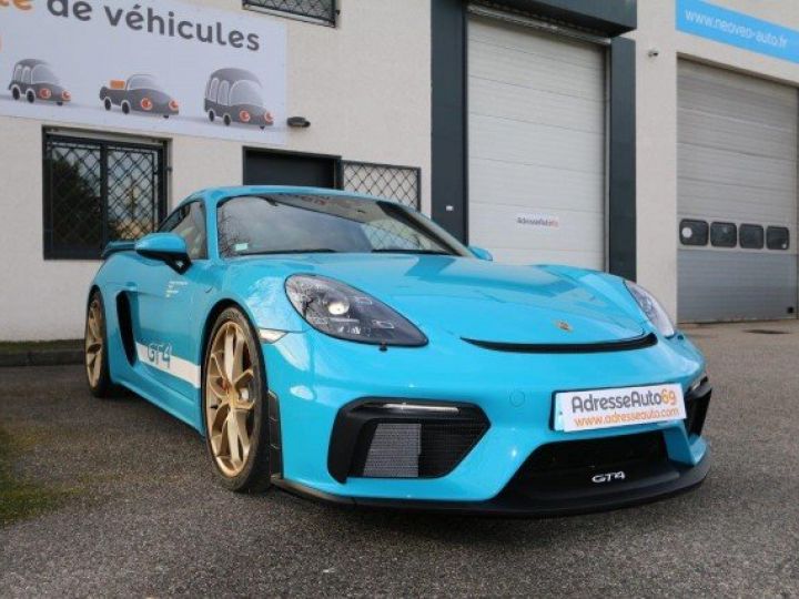 Porsche Cayman 718 GT4 4.0 420 CV BVM     Essence BLEU MIAMI - 1