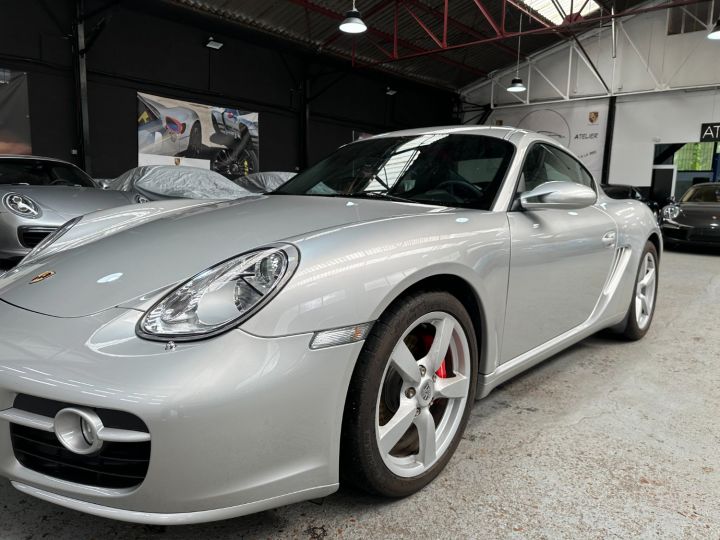 Porsche Cayman PORSCHE 987 CAYMAN S 3.4 295CV BVM / SPORT CHRONO / 67500KMS Argent - 13