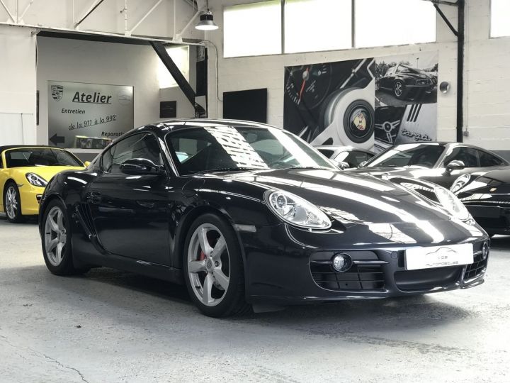 Porsche Cayman PORSCHE CAYMAN S 3.4 295CV / BVM / CHRONO /APPLE CAR PLAY /PASM 68750KM Gris Atlas - 8