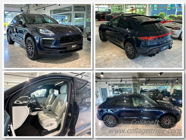 Porsche Macan 381 ch  FACELIFT*PANO*BOSE*ACC*PDLS+*360°*JA21 1èreM Garantie 12 mois Bleu - 1