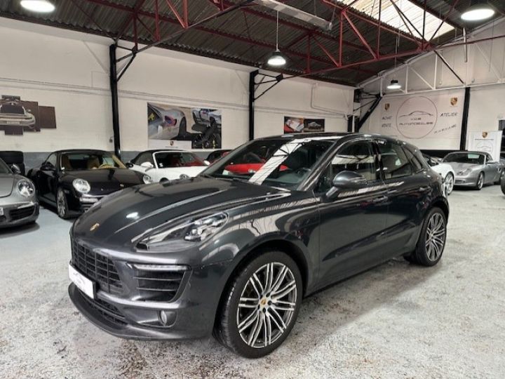 Porsche Macan PORSCHE MACAN S DIESEL 2016 /258CV / PANO/21 TURBO / CHRONO / PDLS+ / ATTELAGE Gris Volcano - 1