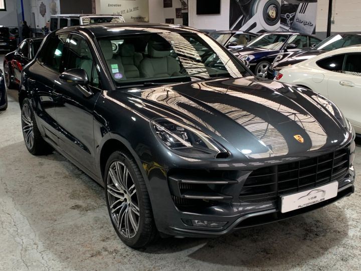 Porsche Macan PORSCHE MACAN TURBO 3.6 400CV PDK /2016 / FULL / PSE / CHRONO / SIEGES VENTILES / SUPERBE Gris Volcano - 3