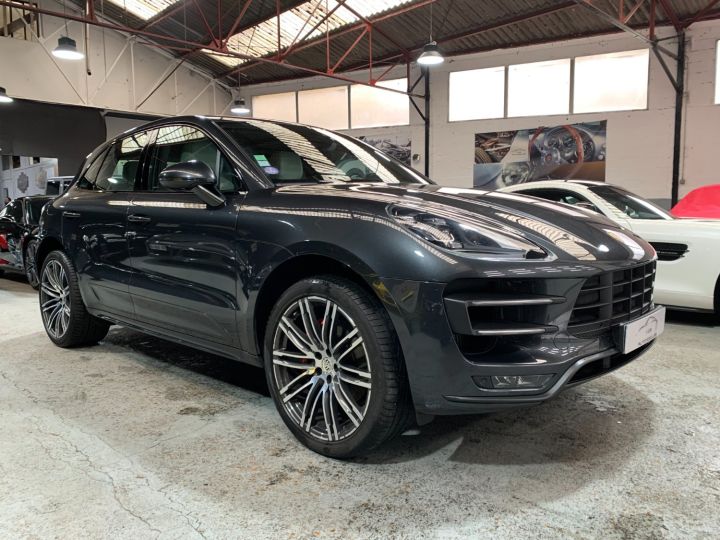 Porsche Macan PORSCHE MACAN TURBO 3.6 400CV PDK /2016 / FULL / PSE / CHRONO / SIEGES VENTILES / SUPERBE Gris Volcano - 13