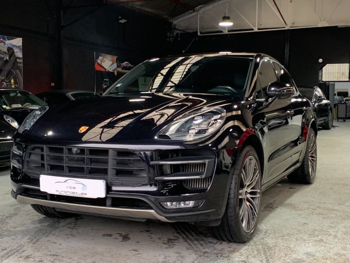 Porsche Macan PORSCHE MACAN TURBO PDK 3.6 400CV / PANO / CHRONO / ECHAP / FRANCE Noir - 1